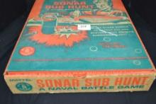 Mattel Sonar Sub Hunt Game in Original Box