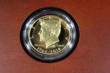 50th Anniversary Kennedy Half Dollar Gold Proof Coin