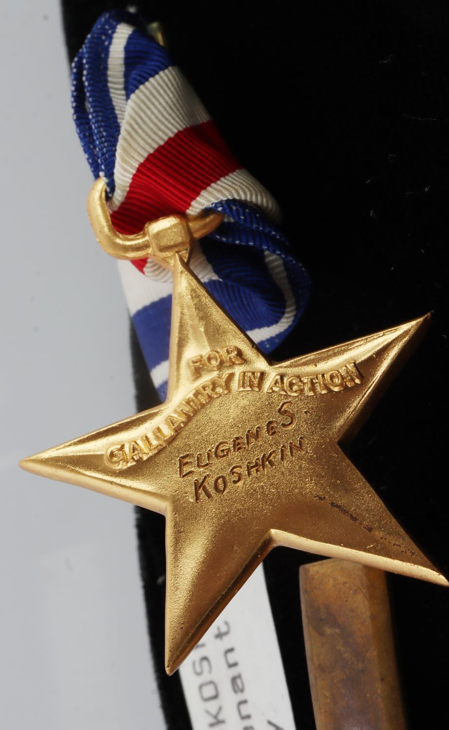 WWII NAMED SILVER STAR PURPLE HEART & DOCUMENTS