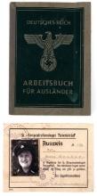 WWII GERMAN CONCENTRATION CAMP WORKER ID LOT OF 2