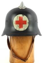 WWII GERMAN REICH M34 FIRE POLICE MEDIC STAHLHELM