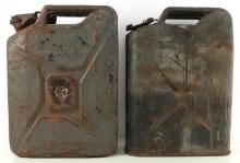 LOT 2 WWII GERMAN REICH WEHRMACHT & US JERRY CANS