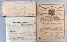 1865 CONFEDERATE TEXAS ELMORE'S ARMY DISCHARGE