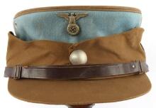 WWII GERMAN REICH SA HOCHLAND GROUP KEPI VISOR CAP