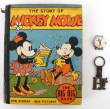 LOT OF 3 1935 MICKEY MOUSE STORY BOOK COLLECTIBLES
