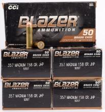 250 ROUNDS OF BLAZER .357 MAG 158 GR AMMUNITION