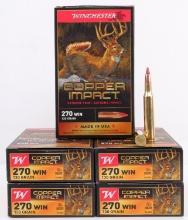 100 ROUNDS OF 270 WIN COPPER IMPACT AMMO