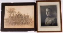 PHOTOGRAPH WWI PILOT SPANISH AMERICAN WAR TROOPERS