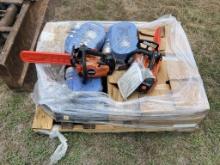 (2) ECHO CHAINSAWS, SUCTION HOSES, MISC