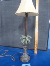 PINEAPPLE BUFFET LAMP W/ MONKEY  34 T