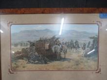 SIGNED AND FRAMED BY HOWARD TERPNING" SEARCH FOR THE RENEGADES"  46/1000