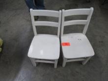 (2) OAK CHILDS CHAIRS