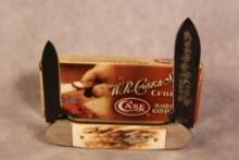 2010 CASE CANOE STAG BLADE ETCH V52131 SS