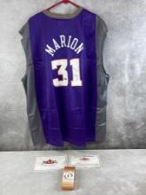 Shawn Marion Signed Champion 48 Suns Jersey 38/400 - Fleer Authentic