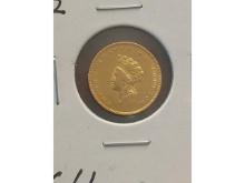1855 TYPE-2 $1. GOLD PIECE BU RARE