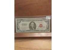 1966 RED SEAL U.S. NOTE $100. NOTE XF