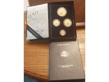 1994 U.S. GOLD EAGLE 4-COIN SET IN BOX PF
