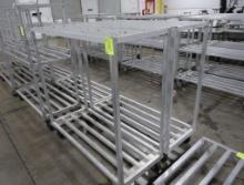 aluminum cooler racks, on casters