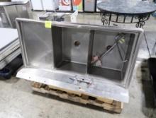 2-compartment sink w/ R drainboard