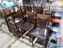 padded wooden high chairs