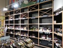 wine merchandising wall