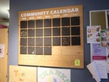 Community Calendar board
