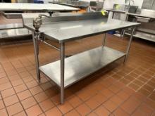 6ft Stainless Steel Table W/ Can Opener