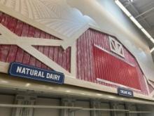 Natural Dairy And Organic Milk Signs