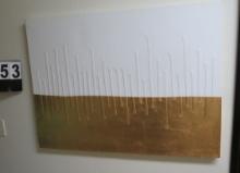 Gold & White Painting,