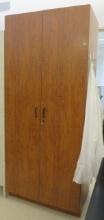 2 door storage cabinet pressed board with adjustable shelves  comes with keys 84" h x 36" w x 24"...