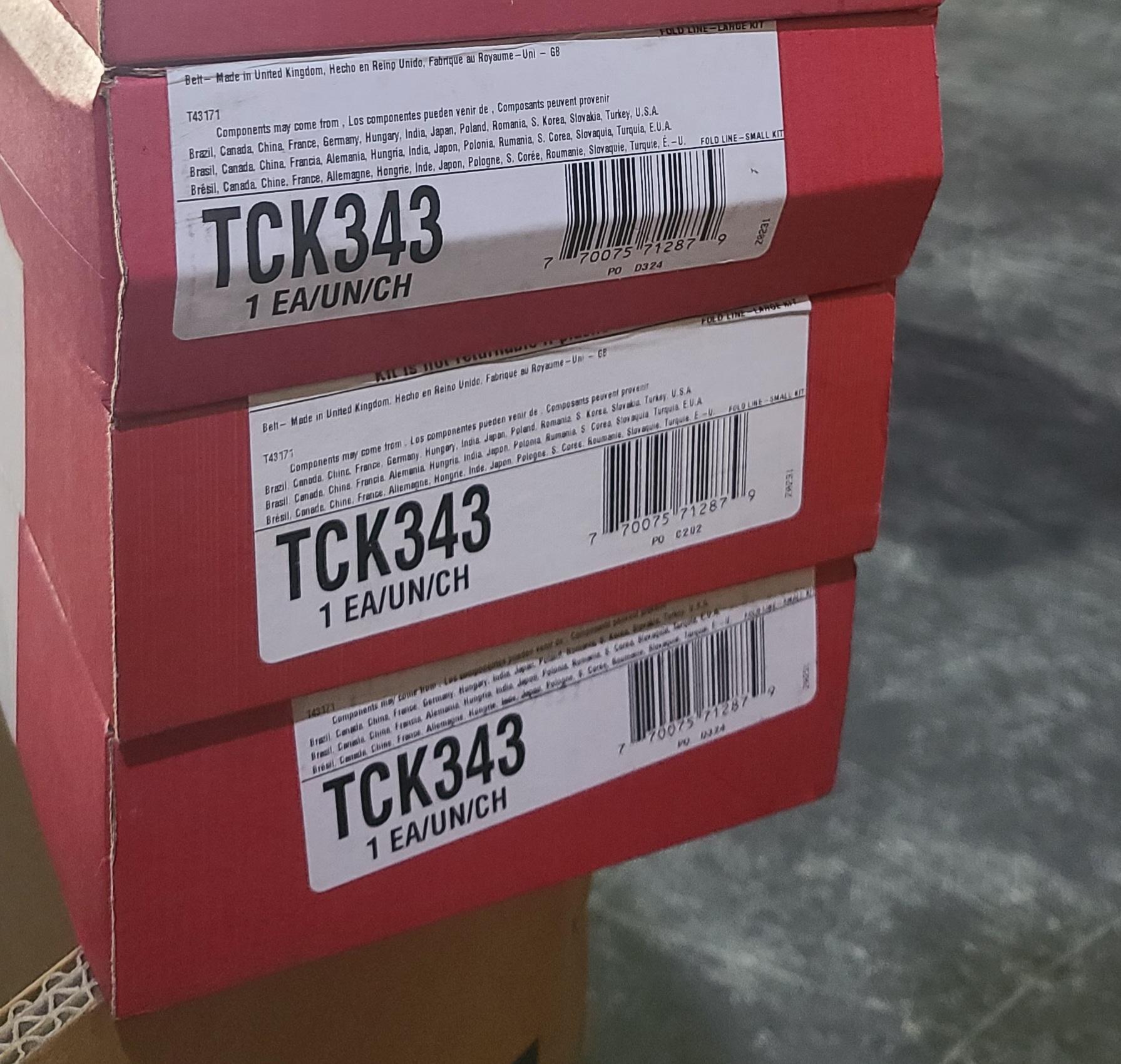 Timing Belt Kit  TCK343 Gates