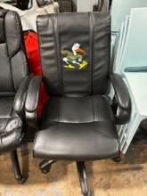 Miami Hurricanes Desk Chair W/ Sticked Mascot / 5 Star Base Chair
