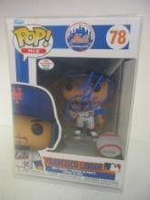 Francisco Lindor of the New York Mets signed autographed Funko Pop Figure PAAS COA 705