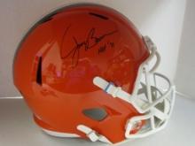 Jim Brown of the Cleveland Browns signed autographed full size helmet PAAS COA 649
