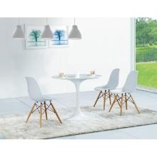 Fine Mod Imports Woodleg Dining Side Chair, White FMI2012-WHITE