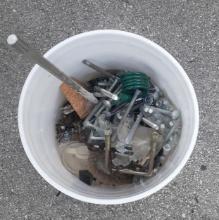 2 Buckets - Bolts and various items