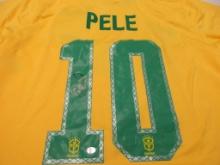Pele of Brasil signed autographed soccer jersey PAAS COA 562