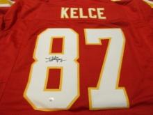 Travis Kelce of the Kansas City Chiefs signed autographed football jersey PAAS COA 574