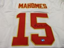 Patrick Mahomes II of the Kansas City Chiefs signed autographed football jersey TAA  COA 971