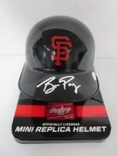 Buster Posey of the San Francisco Giants signed autographed mini batting helmet PAAS COA 992