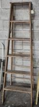6' Wood A-frame Ladder
