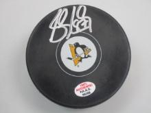Sidney Crosby of the Pittsburgh Penguins signed autographed hockey puck PAAS COA 368