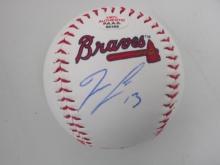Ronald Acuna Jr of the Atlanta Braves signed autographed logo baseball PAAS COA 166