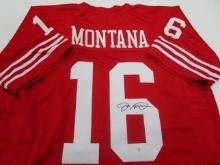 Joe Montana of the San Francisco 49ers signed autographed football jersey PAAS COA 860
