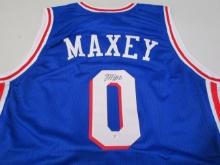 Tyrese Maxey of the Philadelphia 76ers signed autographed basketball jersey PAAS COA 504