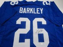 Saquon Barkley of the NY Giants signed autographed football jersey PAAS COA 521