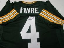 Brett Favre of the Green Bay Packers signed autographed football jersey PAAS COA 011