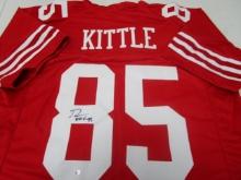 George Kittle of the San Francisco 49ers signed autographed football jersey PAAS COA 671