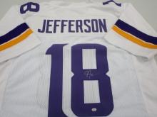 Justin Jefferson of the Minnesota Vikings signed autographed football jersey PAAS COA 472