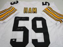 Jack Ham of the Pittsburgh Steelers signed autographed football jersey PAAS COA 544